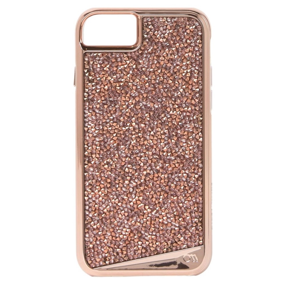 CASE-MATE iPhone 8 Brilliance Flexible Plastic Anti-Scratch Phone Case Rose Gold